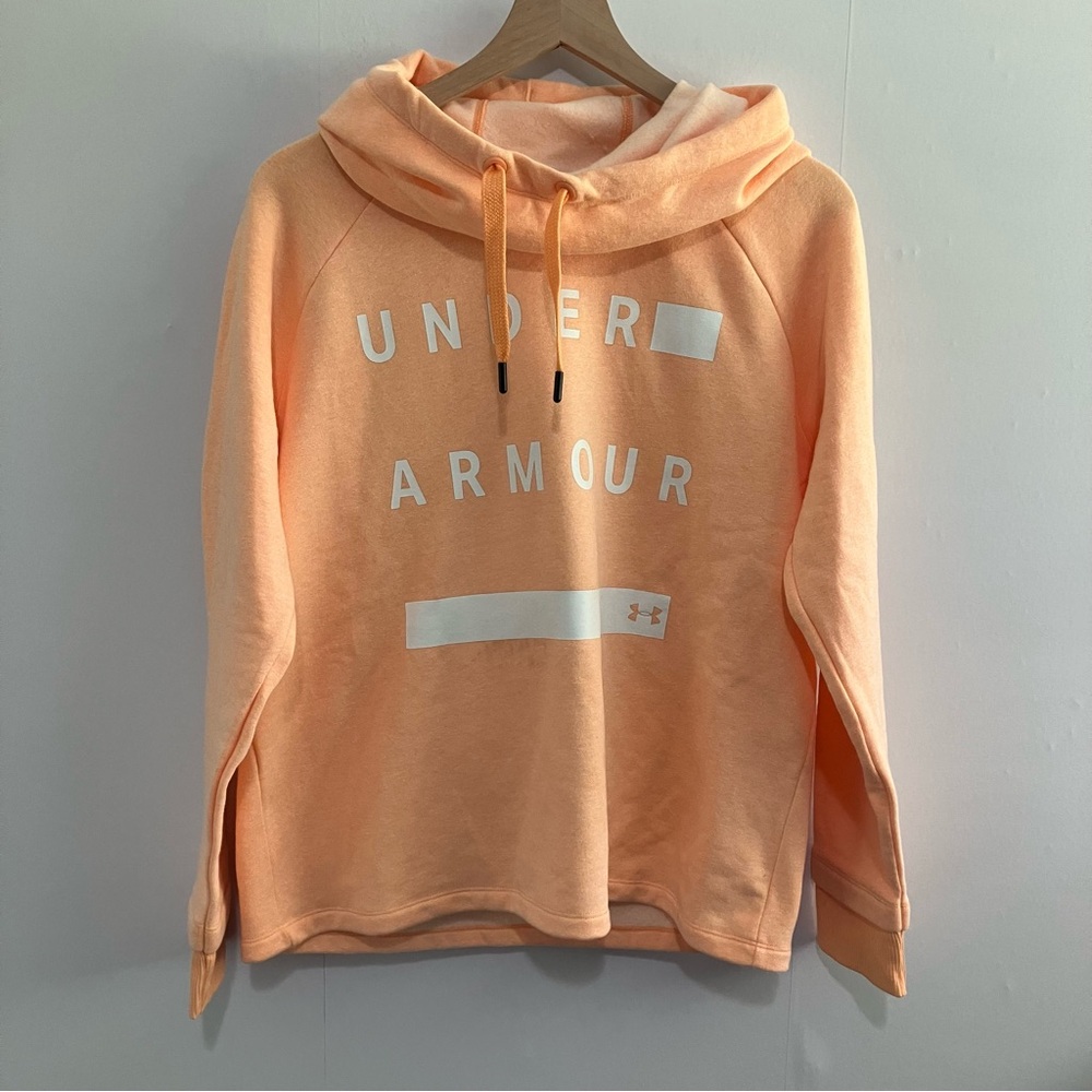 Under Armour Loose Fit Hoodie Peach Size Medium